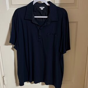 Calvin Klein Men's Dark Navy Short-Sleeve Polo